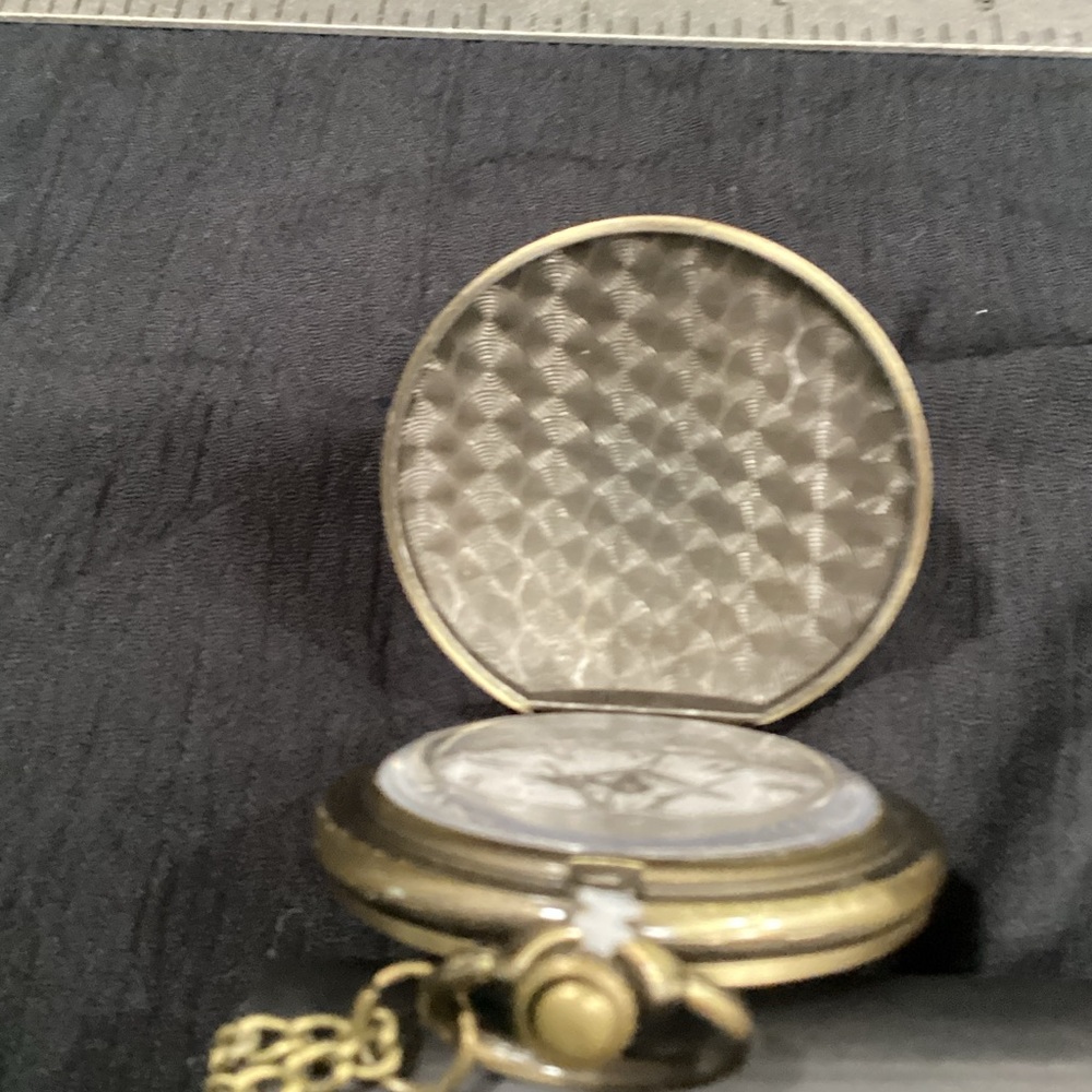 Gold Pocket Watch with Chain.  1-B - Picture 7 of 7